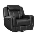  Manufacturer Color_Black -- Littleton 8516BK-1 Swivel Glider Reclining Chair IMAGE 2