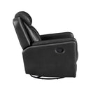  Manufacturer Color_Black -- Littleton 8516BK-1 Swivel Glider Reclining Chair IMAGE 3