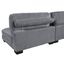  Manufacturer Color_Grey -- Homelegance Traverse Fabric 6 pc Sectional IMAGE 13