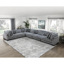  Manufacturer Color_Grey -- Homelegance Traverse Fabric 6 pc Sectional IMAGE 14