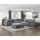  Manufacturer Color_Grey -- Homelegance Traverse Fabric 6 pc Sectional IMAGE 19