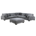  Manufacturer Color_Grey -- Homelegance Traverse Fabric 6 pc Sectional IMAGE 1