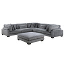  Manufacturer Color_Grey -- Homelegance Traverse Fabric 6 pc Sectional IMAGE 1