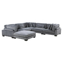  Manufacturer Color_Grey -- Homelegance Traverse Fabric 6 pc Sectional IMAGE 3