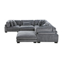  Manufacturer Color_Grey -- Homelegance Traverse Fabric 6 pc Sectional IMAGE 8