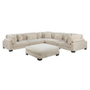  Manufacturer Color_Beige -- Traverse 8555BE*3CR2ACOT 6 pc Modular Sectional with Ottoman IMAGE 1