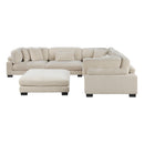  Manufacturer Color_Beige -- Traverse 8555BE*3CR2ACOT 6 pc Modular Sectional with Ottoman IMAGE 2