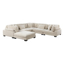  Manufacturer Color_Beige -- Traverse 8555BE*3CR2ACOT 6 pc Modular Sectional with Ottoman IMAGE 3