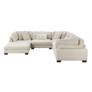  Manufacturer Color_Beige -- Traverse 8555BE*3CR2ACOT 6 pc Modular Sectional with Ottoman IMAGE 5