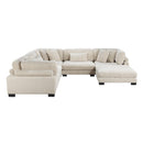  Manufacturer Color_Beige -- Traverse 8555BE*3CR2ACOT 6 pc Modular Sectional with Ottoman IMAGE 6