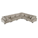  Manufacturer Color_Taupe -- Traverse 8555GB*3CR3AC 6 pc Modular Sectional IMAGE 1