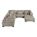  Manufacturer Color_Taupe -- Traverse 8555GB*3CR2ACOT 6 pc Modular Sectional with Ottoman IMAGE 2