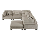  Manufacturer Color_Taupe -- Traverse 8555GB*3CR2ACOT 6 pc Modular Sectional with Ottoman IMAGE 3
