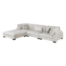  Manufacturer Color_Beige -- Homelegance Tinley Fabric 4 pc Sectional IMAGE 2