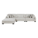  Manufacturer Color_Beige -- Homelegance Tinley Fabric 4 pc Sectional IMAGE 4
