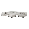  Manufacturer Color_Beige -- Homelegance Tinley Fabric 7 pc Sectional IMAGE 1