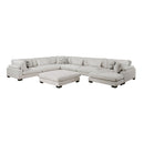  Manufacturer Color_Beige -- Homelegance Tinley Fabric 7 pc Sectional IMAGE 1