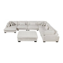  Manufacturer Color_Beige -- Homelegance Tinley Fabric 7 pc Sectional IMAGE 4