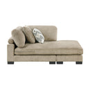  Manufacturer Color_Brown -- Tinley 9555BRW*72CR3ACVCOT 7 pc Modular Sectional with Ottoman IMAGE 17