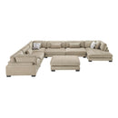 Manufacturer Color_Brown -- Tinley 9555BRW*72CR3ACVCOT 7 pc Modular Sectional with Ottoman IMAGE 2