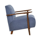  Manufacturer Color_Blue -- Homelegance Ezra Stationary Fabric Accent Chair IMAGE 3