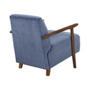  Manufacturer Color_Blue -- Homelegance Ezra Stationary Fabric Accent Chair IMAGE 4