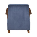  Manufacturer Color_Blue -- Homelegance Ezra Stationary Fabric Accent Chair IMAGE 5