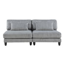  Manufacturer Color_Grey -- Homelegance Robstown Fabric 6 pc Sectional IMAGE 12