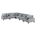  Manufacturer Color_Grey -- Homelegance Robstown Fabric 6 pc Sectional IMAGE 1