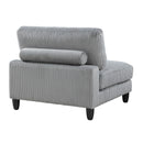  Manufacturer Color_Grey -- Homelegance Robstown Fabric 4 pc Sectional IMAGE 13