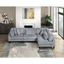  Manufacturer Color_Grey -- Homelegance Robstown Fabric 4 pc Sectional IMAGE 19
