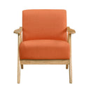  Manufacturer Color_Orange -- Homelegance Damala Stationary Accent Chair IMAGE 2