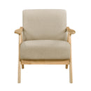  Manufacturer Color_Light brown -- Damala 1138NABR-1 Accent Chair IMAGE 2