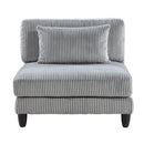  Manufacturer Color_Grey -- Homelegance Robstown Fabric 4 pc Sectional IMAGE 11