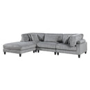  Manufacturer Color_Grey -- Homelegance Robstown Fabric 4 pc Sectional IMAGE 1