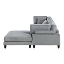 Manufacturer Color_Grey -- Homelegance Robstown Fabric 4 pc Sectional IMAGE 4