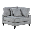  Manufacturer Color_Grey -- Homelegance Robstown Fabric 6 pc Sectional IMAGE 6