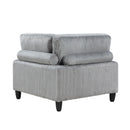  Manufacturer Color_Grey -- Homelegance Robstown Fabric 6 pc Sectional IMAGE 10