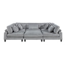 Manufacturer Color_Grey -- Homelegance Robstown Fabric 6 pc Sectional IMAGE 5