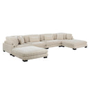  Manufacturer Color_Beige -- Traverse 8555BE*2CR2AC2OT 6 pc Modular Sectional with Ottomans IMAGE 1