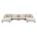  Manufacturer Color_Beige -- Traverse 8555BE*2CR2AC2OT 6 pc Modular Sectional with Ottomans IMAGE 2