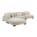  Manufacturer Color_Beige -- Traverse 8555BE*2AC1CROT 4 pc Modular Sectional with Ottoman IMAGE 1