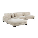  Manufacturer Color_Beige -- Traverse 8555BE*2AC1CROT 4 pc Modular Sectional with Ottoman IMAGE 1