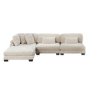  Manufacturer Color_Beige -- Traverse 8555BE*2AC1CROT 4 pc Modular Sectional with Ottoman IMAGE 3