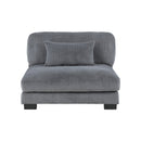  Manufacturer Color_Grey -- Traverse 8555GY*2AC1CROT 4 pc Modular Sectional with Ottoman IMAGE 7