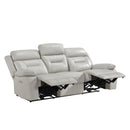  Manufacturer Color_Silver Motion Type_Power Recline -- Laconia 9629SVE-3PW Power Double Reclining Sofa IMAGE 4