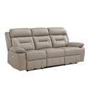  Manufacturer Color_Latte Motion Type_Power Recline -- Laconia 9629LTE-3PW Power Double Reclining Sofa IMAGE 2