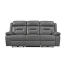 Manufacturer Color_Dark Grey Motion Type_Power Recline -- Laconia 9629DGY-3PW Power Double Reclining Sofa IMAGE 1