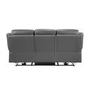  Manufacturer Color_Dark Grey Motion Type_Power Recline -- Laconia 9629DGY-3PW Power Double Reclining Sofa IMAGE 3