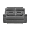  Manufacturer Color_Dark grey Motion Type_Power Recline -- Laconia 9629DGY-2PW Power Double Reclining Love Seat IMAGE 1